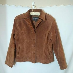 Wilson's leather XL Retro tan suede fall jacket